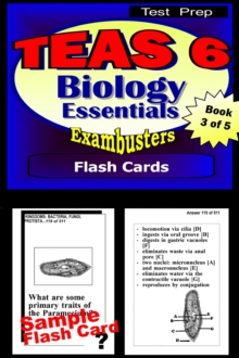 TEAS 6 Test Prep Biology Review--Exambusters Flash Cards--Workbook 3 of 5 : TEAS 6 Exam Study Guide