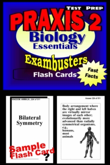 PRAXIS II Biology Test Prep Review--Exambusters Flash Cards : PRAXIS II Exam Study Guide