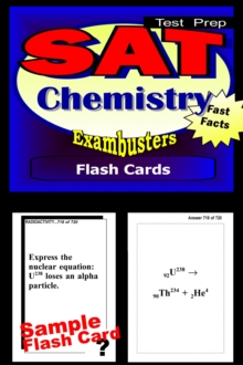 SAT Chemistry Test Prep Review--Exambusters Flash Cards : SAT II Exam Study Guide