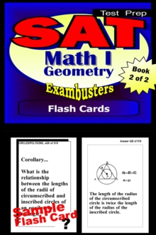 SAT Math Level I Test Prep Review--Exambusters Geometry Flash Cards--Workbook 2 of 2 : SAT II Exam Study Guide