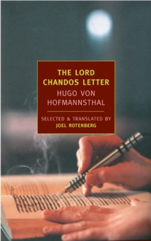 The Lord Chandos Letter, Paperback / softback Book The Lord Chandos Letter, Paperback / softback Book