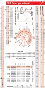 ECG Ruler Pocketcard, Cards Book ECG Ruler Pocketcard, Cards Book
