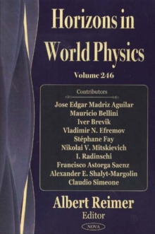 Quantum Cosmology Research Trends : Horizons in World Physics