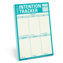 Knock Knock Daily Intention Tracker Pad, Notebook / blank book Book Knock Knock Daily Intention Tracker Pad, Notebook / blank book Book