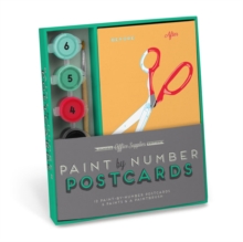 Knock Knock Office Supplies Paint by Number Postcards Kit, Kit Book Knock Knock Office Supplies Paint by Number Postcards Kit, Kit Book