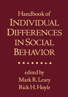 Handbook of Individual Differences in Social Behavior