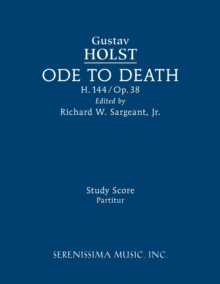 Ode to Death, H.144 : Study score