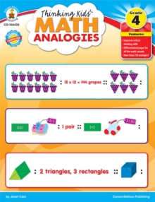 Thinking Kids'(TM) Math Analogies, Grade 4