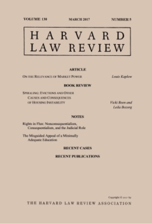 Harvard Law Review: Volume 130, Number 5 - March 2017