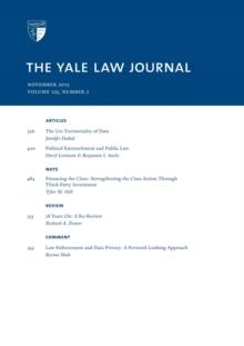 Yale Law Journal: Volume 125, Number 2 - November 2015