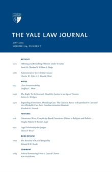 Yale Law Journal: Volume 124, Number 7 - May 2015