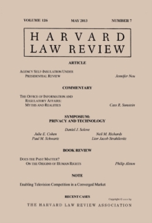 Harvard Law Review: Volume 126, Number 7 - May 2013