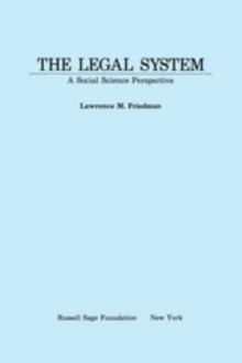 The Legal System : A Social Science Perspective