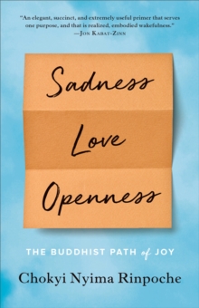 Sadness, Love, Openness : The Buddhist Path of Joy, Paperback / softback Book Sadness, Love, Openness : The Buddhist Path of Joy, Paperback / softback Book