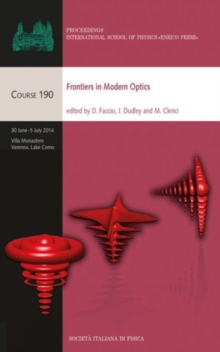 FRONTIERS IN MODERN OPTICS, Hardback Book FRONTIERS IN MODERN OPTICS, Hardback Book