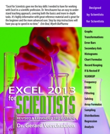 Excel 2013 for Scientists, Paperback / softback Book Excel 2013 for Scientists, Paperback / softback Book