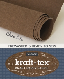 kraft-tex Vintage Roll, Chocolate Prewashed : Kraft Paper Fabric