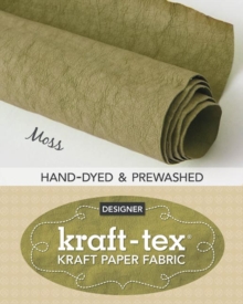 kraft-tex Roll Moss Hand-Dyed & Prewashed : Kraft Paper Fabric