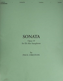 SONATA OP 19 FOR EFLAT ALTO SAXOPHONE