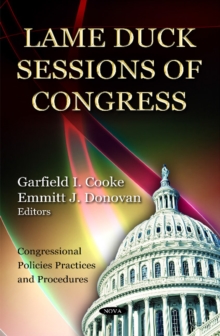 Lame Duck Sessions of Congress, Paperback Book Lame Duck Sessions of Congress, Paperback Book