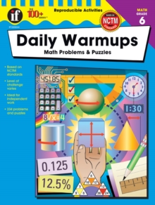 Daily Warmups, Grade 6 : Math Problems & Puzzles