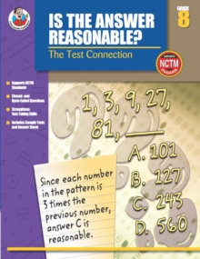 Is the Answer Reasonable?, Grade 8 : The Test Connection