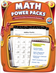 Math Power Packs, Grade 3 : Reproducible Homework Packets