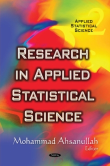 Research in Applied Statistical Science, Hardback Book Research in Applied Statistical Science, Hardback Book