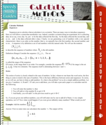 Calculus Methods (Speedy Study Guides)