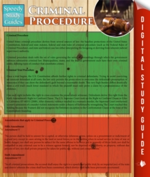 Criminal Procedure (Speedy Study Guides)