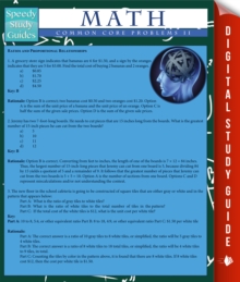 Math Common Core Problems Il (Speedy Study Guides)