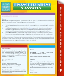 Finance Equations & Answers (Speedy Study Guides)