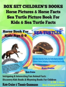 Box Set Children's Books: Horse Pictures & Horse Facts - Sea Turtle Picture Book For Kids & Sea Turtle Facts - Intriguing & Interesting Fun Animal Facts: 2 In 1 Box Set : Discovery Kids Books & Rhymin