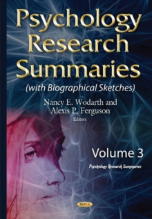 Psychology Research Summaries : Volume 3, Hardback Book Psychology Research Summaries : Volume 3, Hardback Book