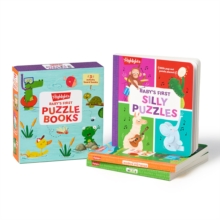 Babys First Puzzle Books : Interactive Board Books for Babies and Toddlers, 3 Fun Activity Books with Foam Puzzle Pieces, Mazes, Silly Scenes for Play Time