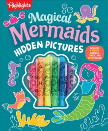 Magical Mermaids Hidden Pictures : Kids Mermaid Coloring Book with Markers Featuring Over 40 Ready-to-Color Stickers, Hidden Pictures Scenes with Undersea Adventures for Kids 6-9