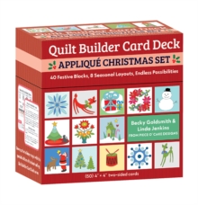 Quilt Builder Card Deck Applique Christmas Set : 40 Festive Blocks, 8 Seasonal Layouts, Endless Possibilities