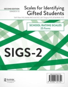 Scales for Identifying Gifted Students (SIGS-2) : School Rating Scale Forms (25 Forms)