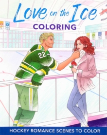Thunder Bay Press Love On The Ice Coloring , Hockey Romance Scenes To Color