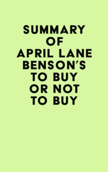 Summary of April Lane Benson's To Buy or Not to Buy