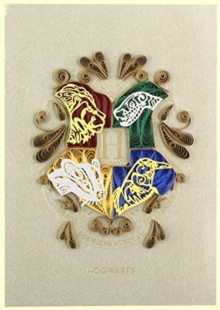 Harry Potter: Hogwarts Crest Quilled Card, Cards Book Harry Potter: Hogwarts Crest Quilled Card, Cards Book