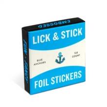 Knock Knock Blue Anchors Lick and Stick Foil Stickers, Book Knock Knock Blue Anchors Lick and Stick Foil Stickers, Book