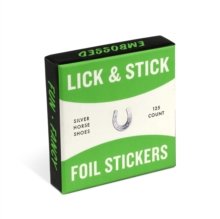 Knock Knock Silver Horseshoes Lick and Stick Foil Stickers, Book Knock Knock Silver Horseshoes Lick and Stick Foil Stickers, Book