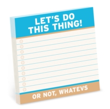 Knock Knock Lets Do This Thing Large Sticky Notes (4x4in)