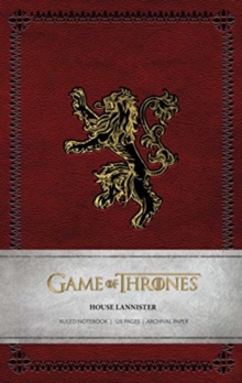 Game of Thrones: House Lannister Ruled Notebook, Paperback / softback Book Game of Thrones: House Lannister Ruled Notebook, Paperback / softback Book