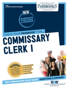 Commissary Clerk I, Paperback / softback Book Commissary Clerk I, Paperback / softback Book