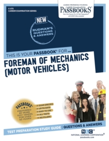 Foreman of Mechanics (Motor Vehicles), Paperback / softback Book Foreman of Mechanics (Motor Vehicles), Paperback / softback Book