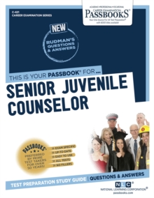Senior Juvenile Counselor, Paperback / softback Book Senior Juvenile Counselor, Paperback / softback Book