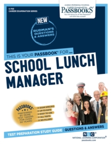 School Lunch Manager, Paperback / softback Book School Lunch Manager, Paperback / softback Book