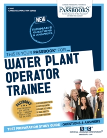 Water Plant Operator Trainee, Paperback / softback Book Water Plant Operator Trainee, Paperback / softback Book